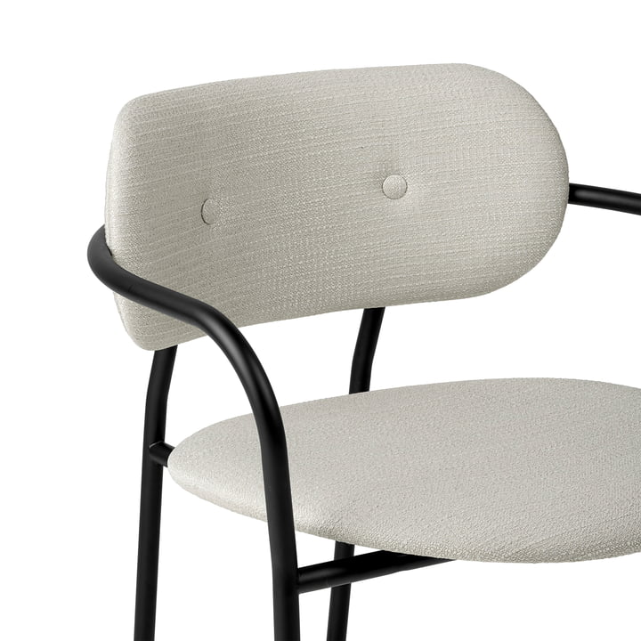 Gubi - Coco Lounge Chair Vollpolsterung, schwarz matt / Eero Special (106)