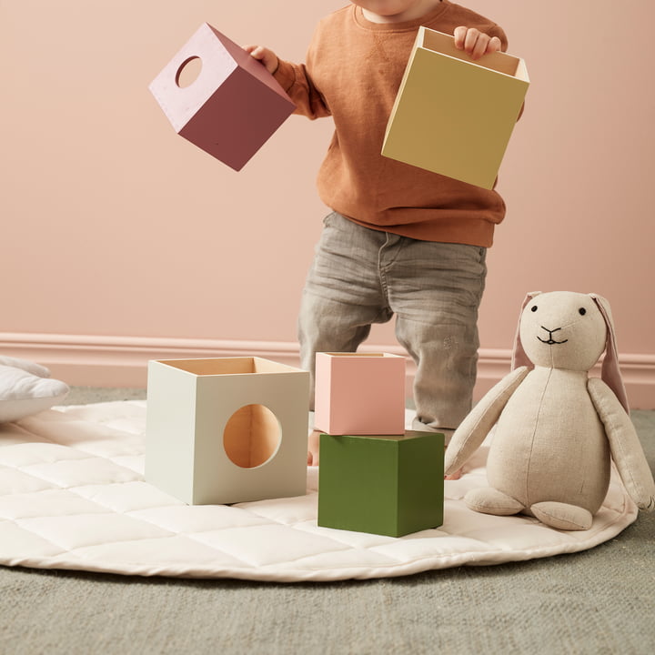 Spielteppich, rund, Ø 100 cm, offwhite von Kids Concept