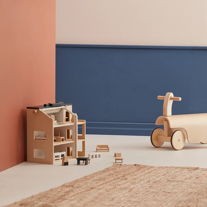 Aiden tragbares Puppenhaus mit Zubehör von Kids Concept
