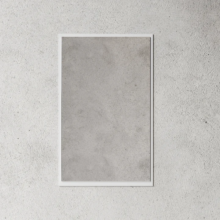 Wandspiegel small, 75 x 50 cm, weiss von Nichba Design