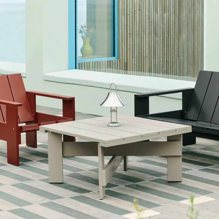 HAY - Crate Beistelltisch, L 75,5 cm, london fog