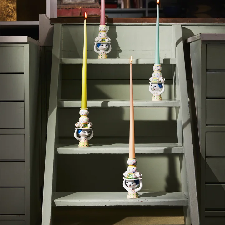 Lady mit Hut Vase von Bjørn Wiinblad