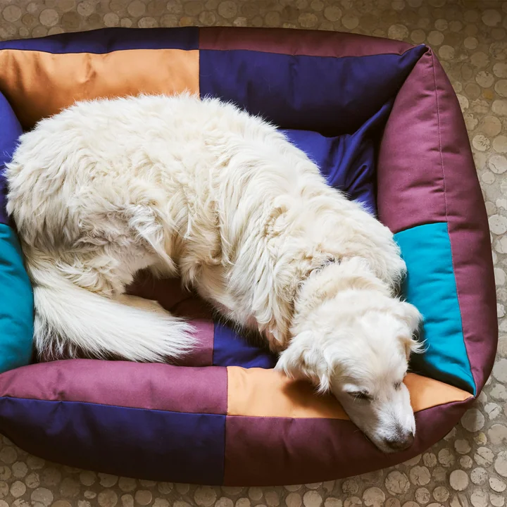 Hundebett, L, burgund / grün von HAY