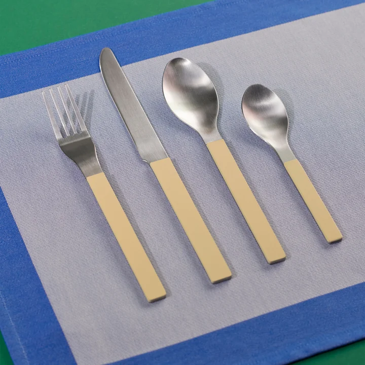 MVS Besteckset, gelb (4er-Set) von HAY