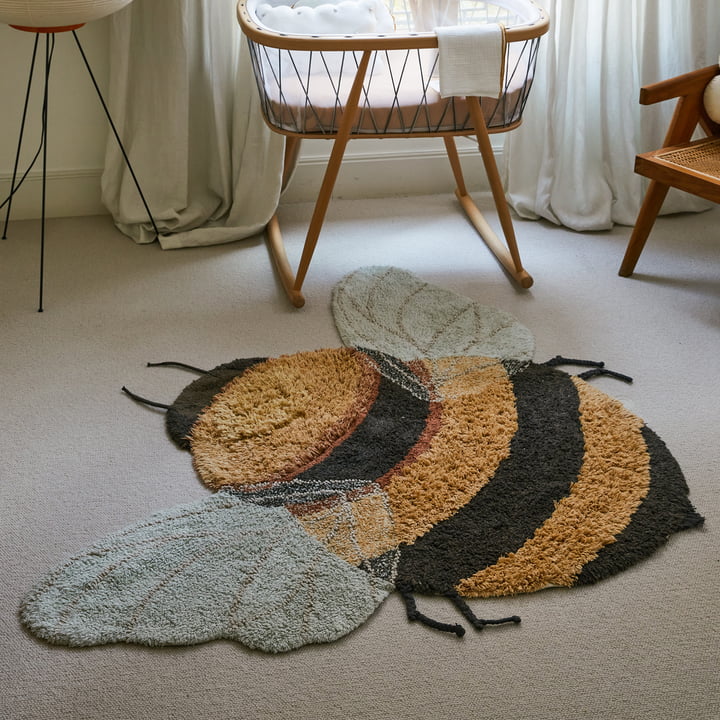 Bee waschbarer Teppich von Lorena Canals