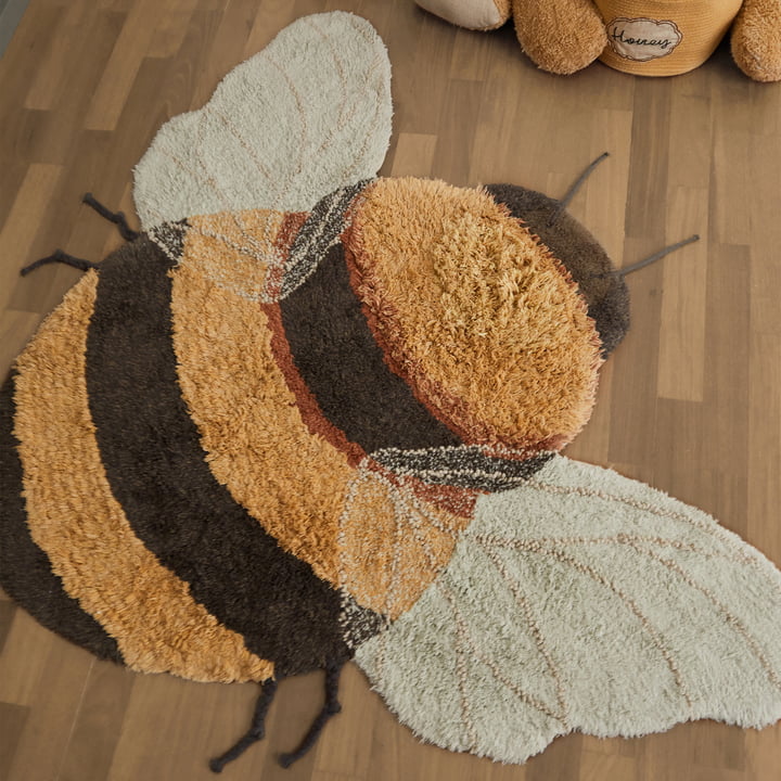 Bee waschbarer Teppich von Lorena Canals