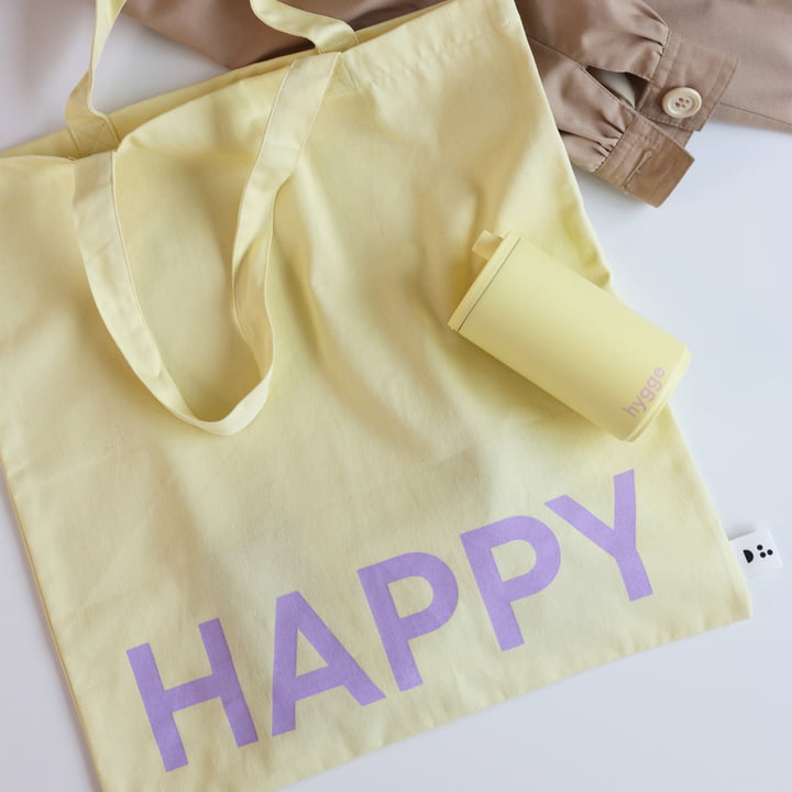 AJ Favourite Tragetasche, Happy / soft yellow von Design Letters