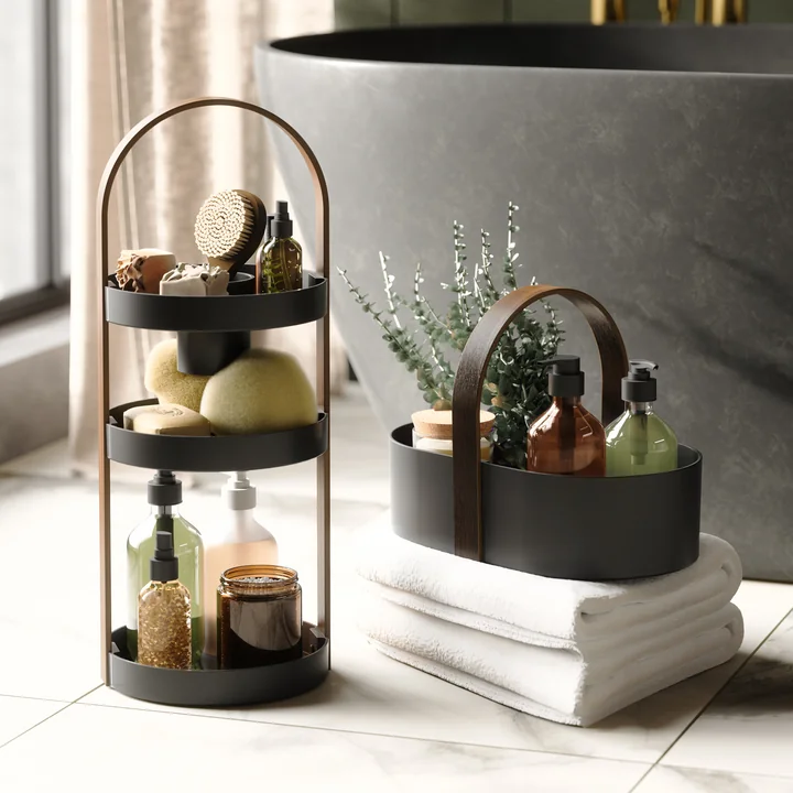 Bellwood Organizer, schwarz / walnuss von Umbra