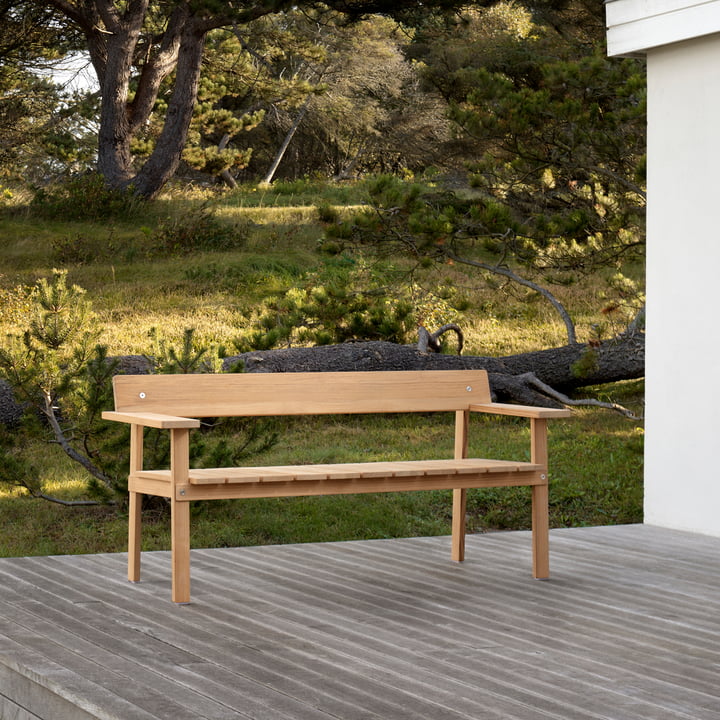 GL101 Timbur Gartenbank, Teak unbehandelt von Carl Hansen