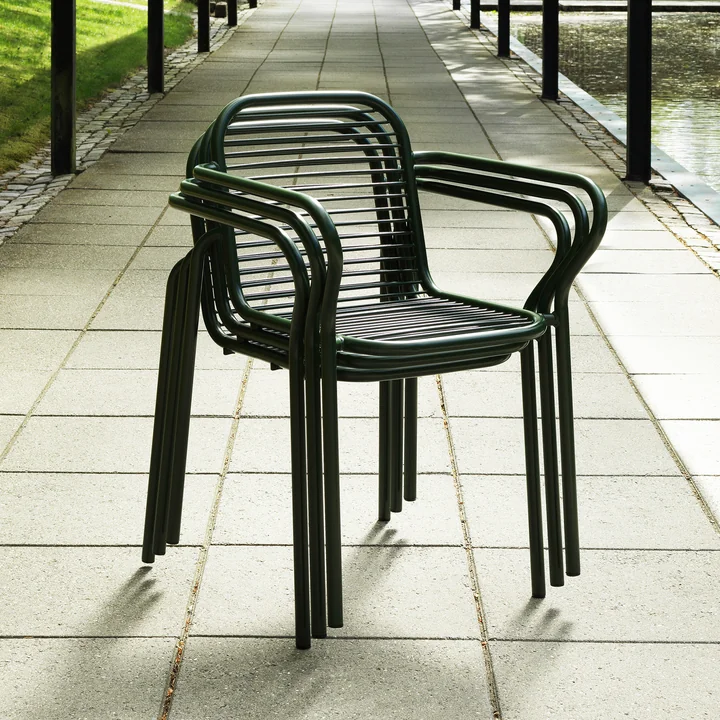 Vig Armlehnstuhl, dunkelgrün von Normann Copenhagen 