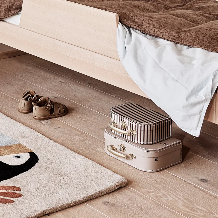 Toucan & Stripe Mini-Koffer, clay (2er-Set) von OYOY Mini