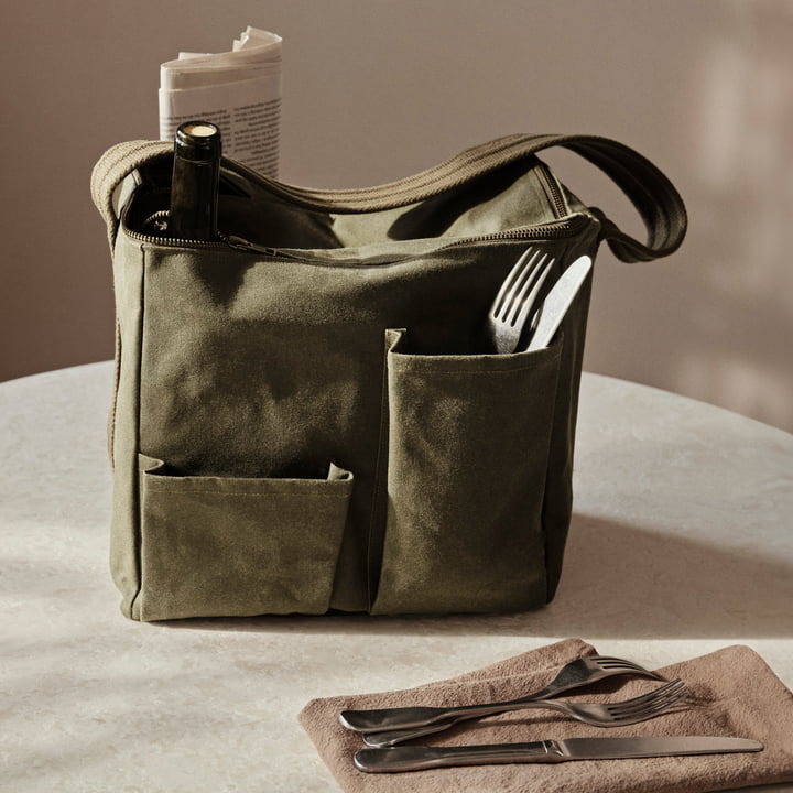 Bark Picknicktasche, olive von ferm Living