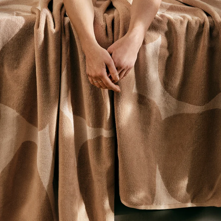 Ebb Handtücher, sand/naturweiss von Ferm Living