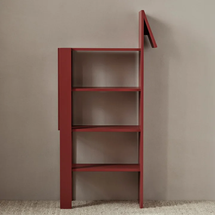 Giraffe Bücherregal, rot von Ferm Living