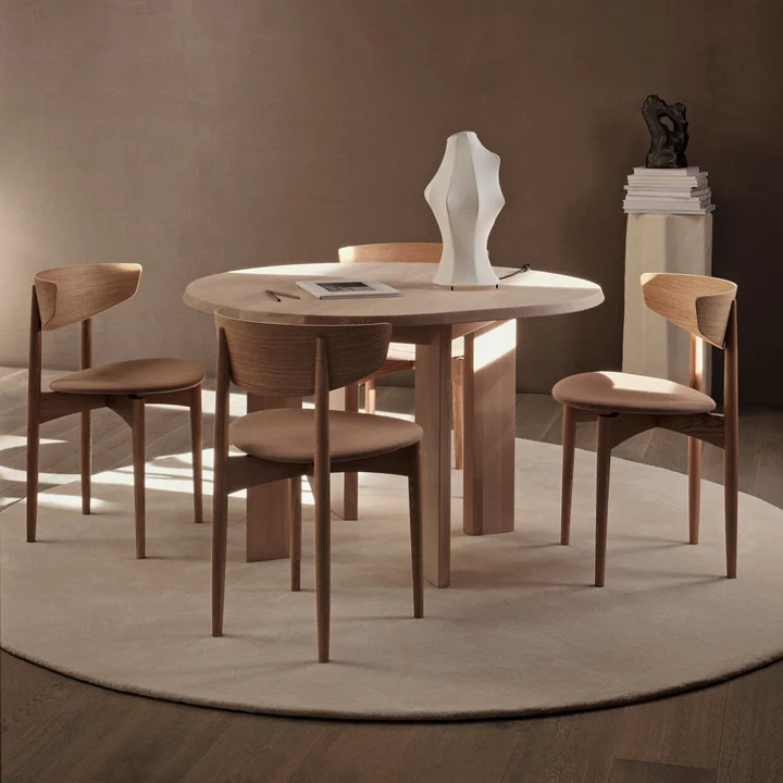 Tarn Esstisch, 115 cm, Buche weiss geölt von Ferm Living