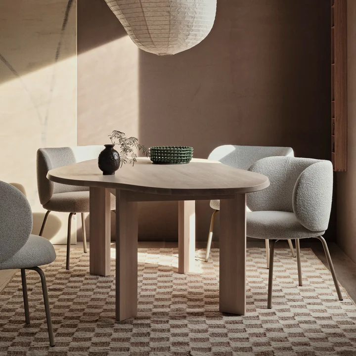 Tarn Esstisch, 220 cm, Buche weiss geölt von Ferm Living