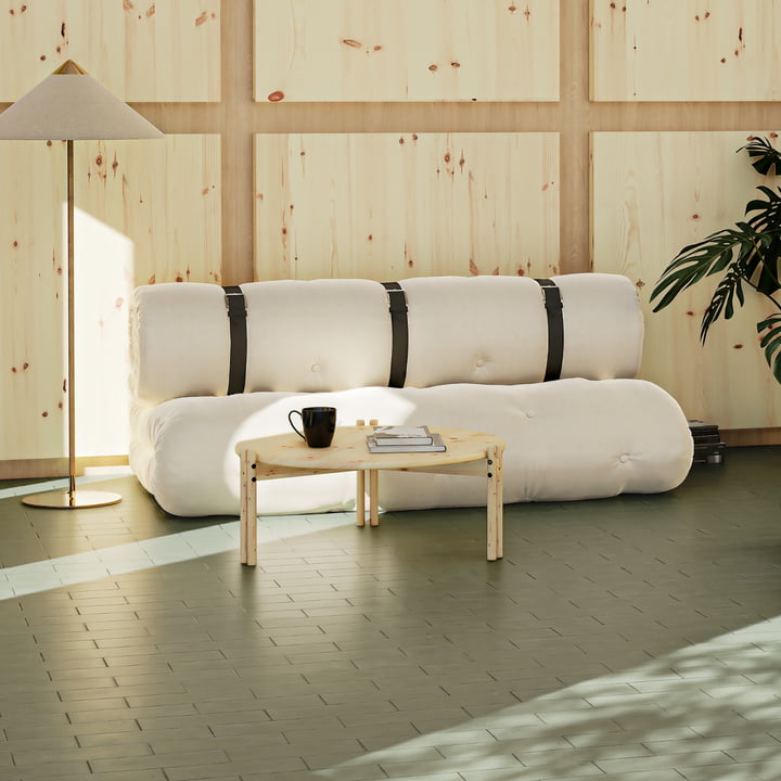 Buckle Up Sofa, 140 x 200 cm, linen von Karup Design