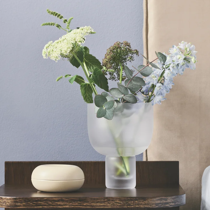 NEBL Vase Small, Ø 14,5 x 18 cm, frosted von Gejst