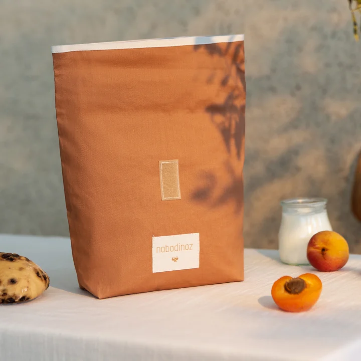 Sunshine Eco Lunch Bag, cinnamon von Nobodinoz