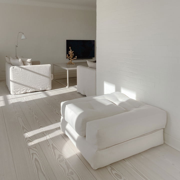 Cube Schlafsessel, 90 x 190 cm, linen von Karup Design