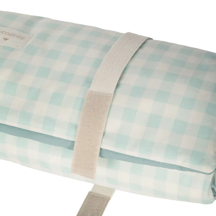 Nobodinoz - Sunshine Picknickdecke, 58 x 140 cm, opaline vichy