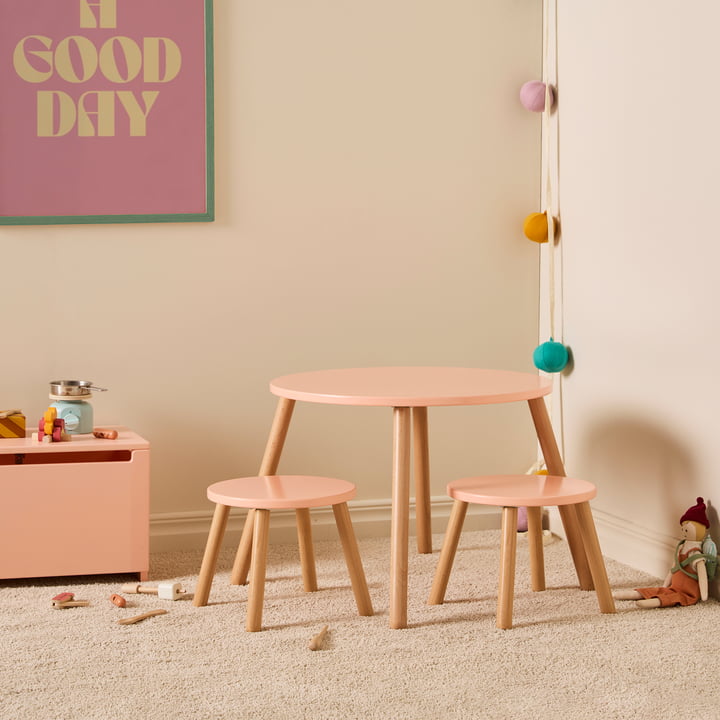 Tisch und Hocker von Kids Concept 