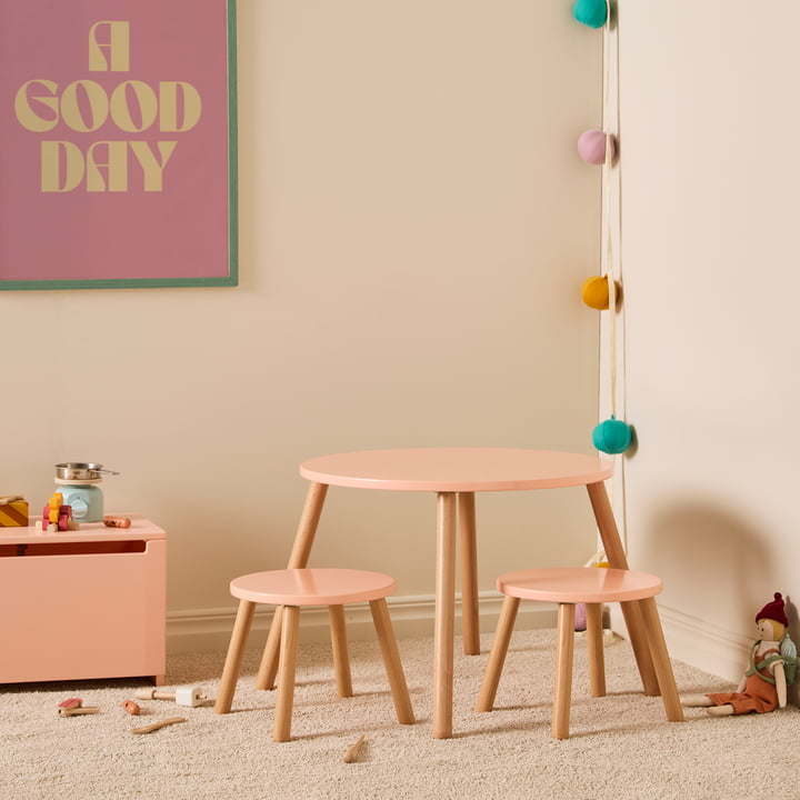 Tisch und Hocker von Kids Concept 