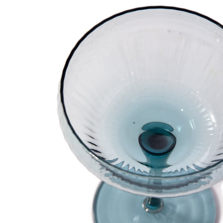 Pols Potten - Pum Coupe Glas, hellblau