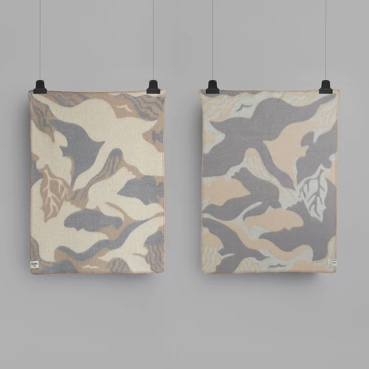 Røros Tweed - Fugl og Fisk Baby Wolldecke