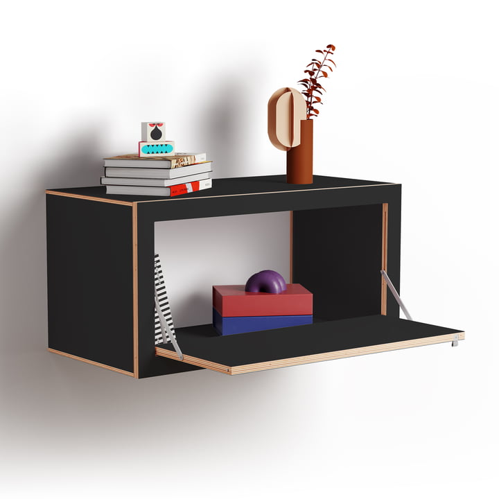 Ambivalenz - Fläpps Box Sideboard 80 x 40 cm, schwarz