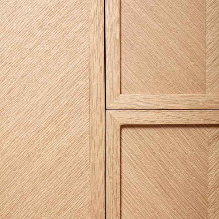 Hübsch Interior - Herringbone Kleiderschrank, Eiche, gross