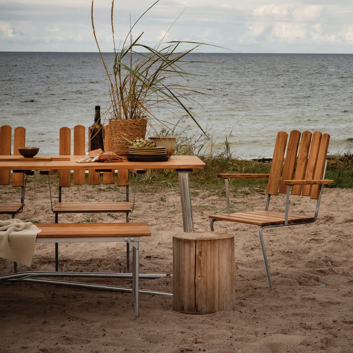 A2 Gartenarmlehnstuhl, Teak von Grythyttan