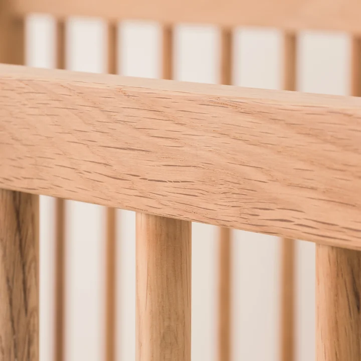 Nobodinoz - Latitude Evolutive Babybett, 70 x 140 cm, Eiche natur