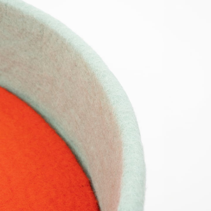 Fine Hundekorb, Inlay rotorange von myfelt