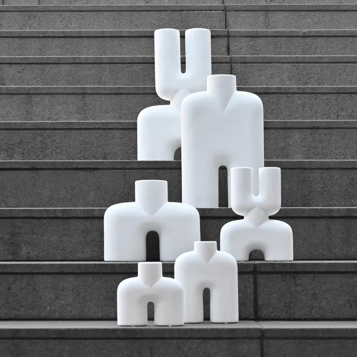 Cobra Vasen, knochenweiss von 101 Copenhagen