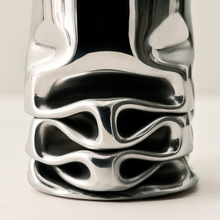 Design House Stockholm - Hydraulic Vase, H 25 cm, Edelstahl