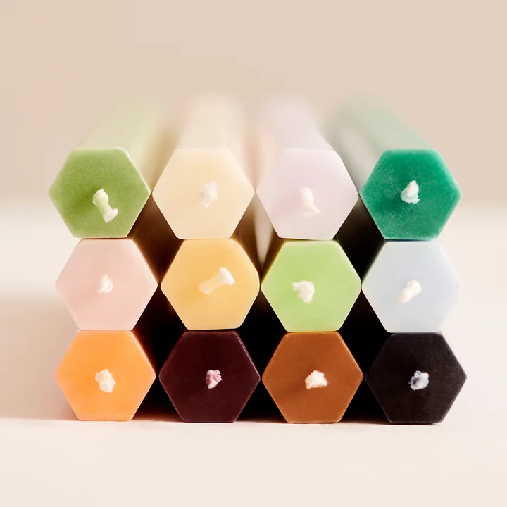 Hexagon Stabkerzen H 24 cm von HAY