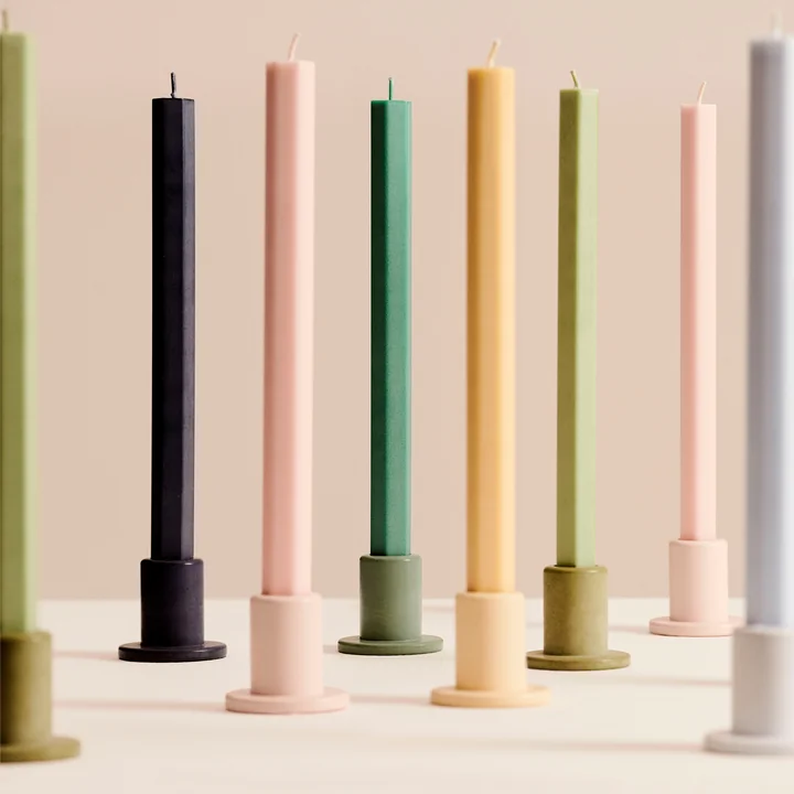 Hexagon Stabkerzen H 24 cm von HAY