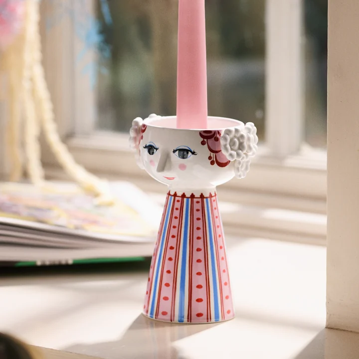 Bjørn Wiinblad - Eva Kerzenhalter, H 14 cm x Ø 9 cm, staubrot