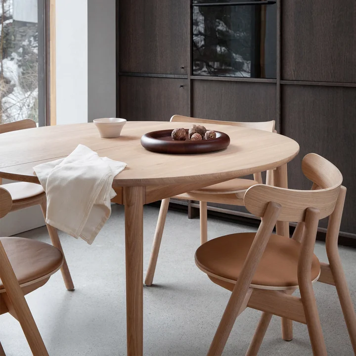 Northern - Expand Esstisch Ø 120 cm, Eiche geölt