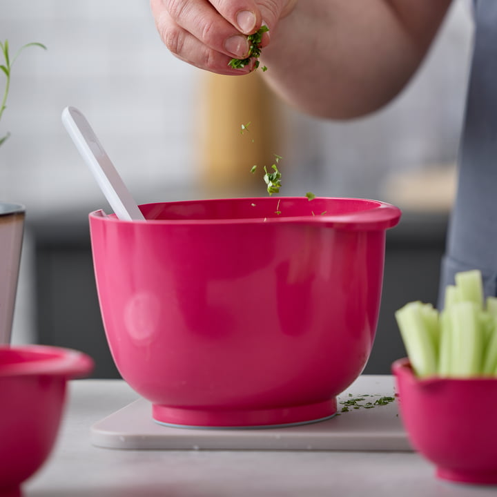 Margrethe Rührschüssel-Set, 0,25 - 3 l, beetroot (8-tlg.) von Rosti