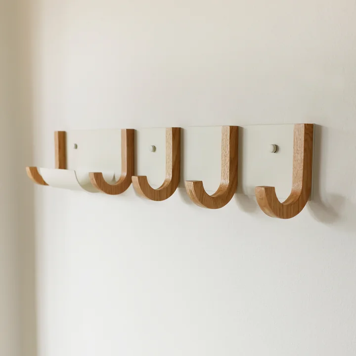 Jay Gardrobe, L 70 cm, cremeweiss / Eiche natur von Design Letters