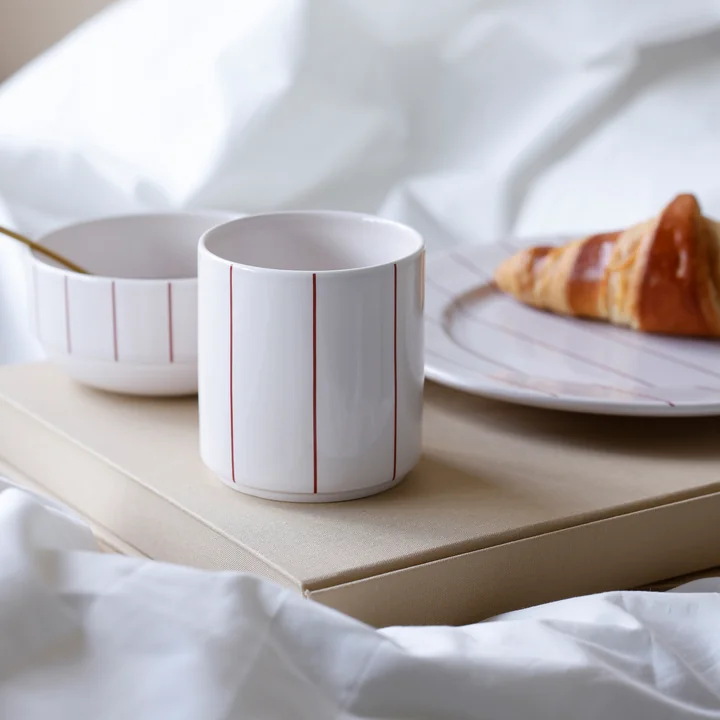 Pyjama Jumbobecher mit Henkel, 400 ml, blau von Design Letters