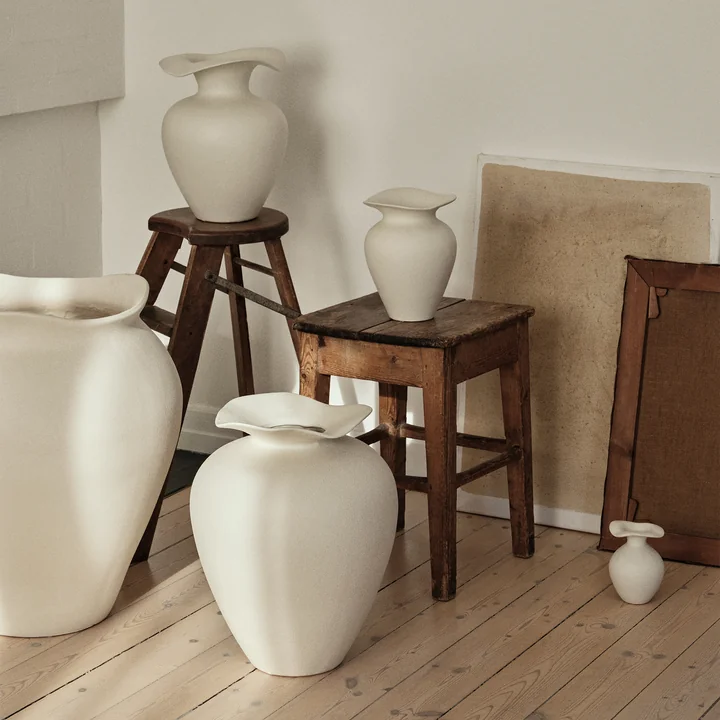 Florentina Vase, weiss von Broste Copenhagen