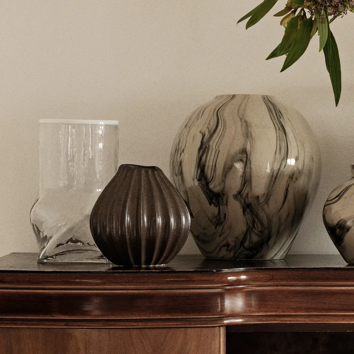 Broste Copenhagen - Ellen Vase, H 22 cm, weiss
