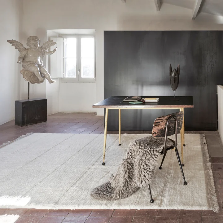 Wollteppich Steppe von Lorena Canals in sheep white