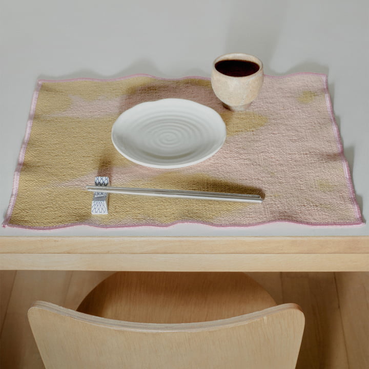 Placemat, 35 x 45 cm, marble peach von Juslin Maunula