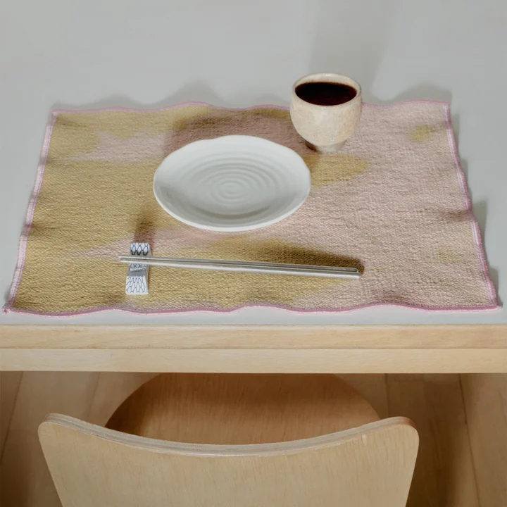 Placemat, 35 x 45 cm, marble peach von Juslin Maunula