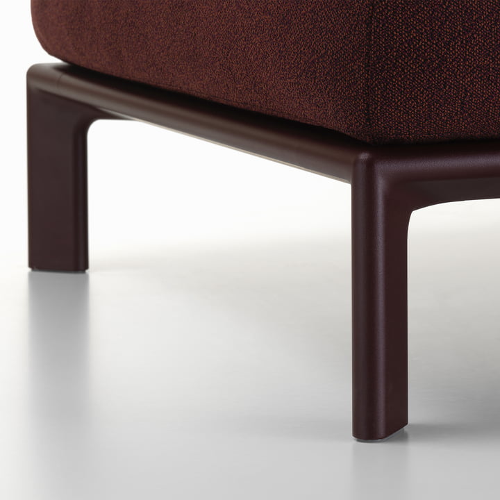 Vitra - Anagram flexibles Modul-Sofa, dunkel bordeaux / dark red melange (Cento 12)