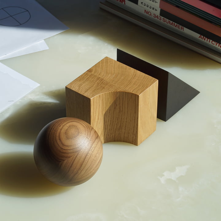 e15 - August Holzelemente, Dreieck / Würfel / Kugel